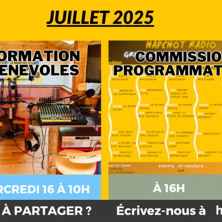 Les rendez-vous en Juillet 2025