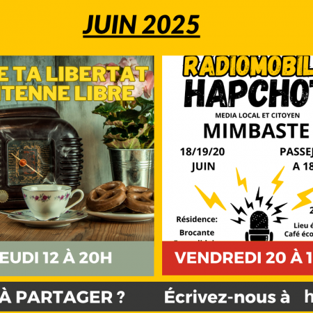 Les rendez-vous en Juin 2025